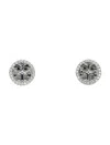 Tory Burch Miller Pave Stud Earring In Tory Silver / Crystal