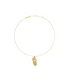 Tory Burch Miller Interlocking Pendant Necklace In Yellow
