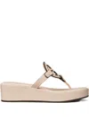 Tory Burch Miller Platform Flip-flops In Pink