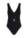 TORY BURCH TORY BURCH 'MILLER PLUNGE' ONE-PIECE SWIMSUIT