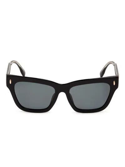 Tory Burch Miller Rectangle-frame Sunglasses In Black