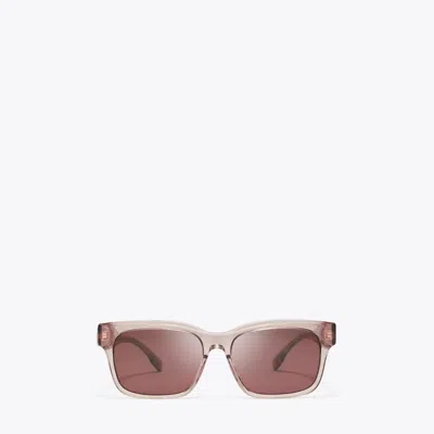 Tory Burch Miller Rectangle Sunglasses In Pink