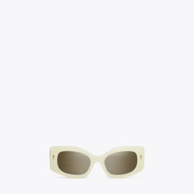 Tory Burch Miller Rectangle Sunglasses In Brown