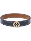Tory Burch Miller Reversible Belt In Blue