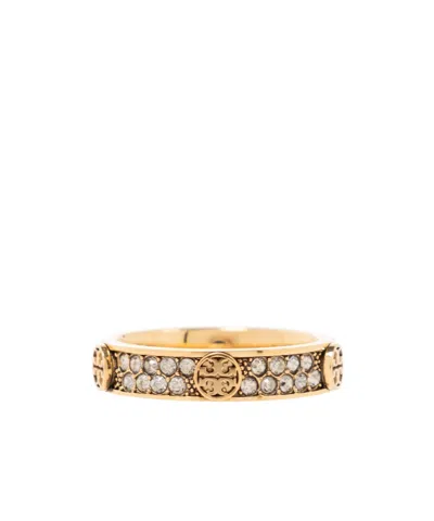 Tory Burch Miller Rhinestone Ring In Yellow