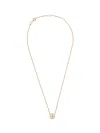Tory Burch Golden Logo Pendant Necklace In Gold
