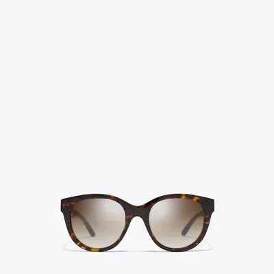 Tory Burch Miller Round In Brown
