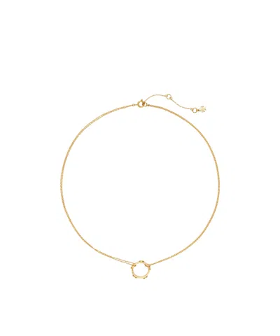 Tory Burch Miller Round Nail Ring Pendant In Yellow