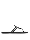 Tory Burch Miller Eyelet Sandal In Black