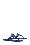 Tory Burch Miller Metallic Sandal In Blue