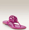 Tory Burch Miller Sandal In Hibiscus Patent Pink