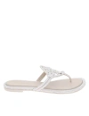 TORY BURCH MILLER SANDAL IN LEATHER WITH APPLIED PAVE'