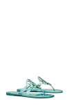 Tory Burch Miller Leather Sandal In Teal