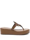 Tory Burch Miller Wedge Sandal In Neutral