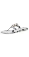 Tory Burch Miller Sandals Argento In Argento