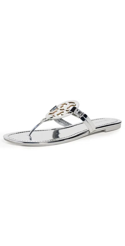Tory Burch Miller Sandals Argento