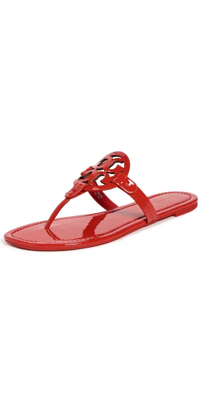 Tory Burch Miller Sandals Blazing Red