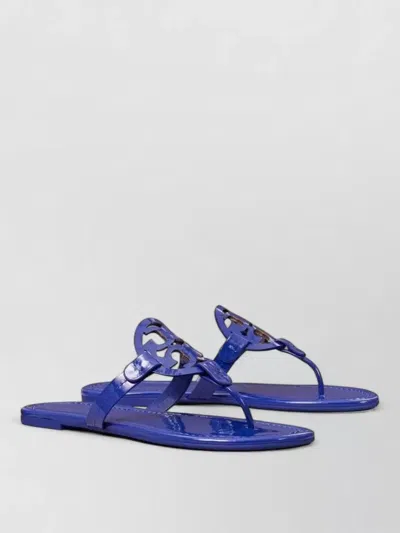 Tory Burch Miller Sandals Calfskin Sole Patent Leather In Multi