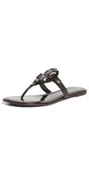 Tory Burch Miller Crocodile Leather Sandals In Coconut