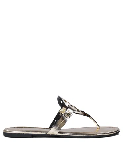 Tory Burch Miller Sandals In Gold