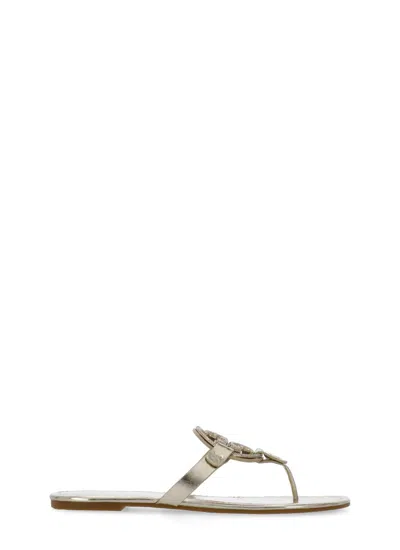Tory Burch Miller Sandals In Golden