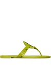 Tory Burch Miller Patent Sandal In Green