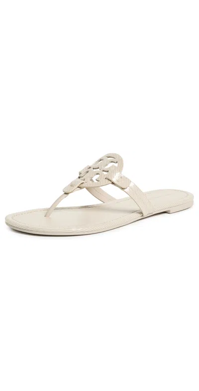 Tory Burch Miller Sandals Light Cream/calcare In Neutral