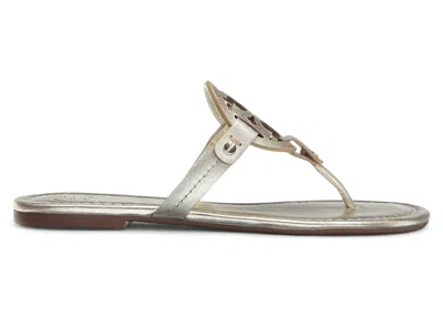 Pre-owned Tory Burch Miller Sandals Metallic (women's) Sneakers In Spark Gold
