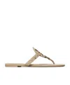 Tory Burch Miller Sandals In Nude