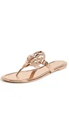 Tory Burch Miller Sandals Rose Gold In Rose Gold