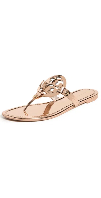 Tory Burch Miller Sandals Rose Gold