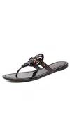 Tory Burch Miller Tortoise-print Leather Sandals In Brown