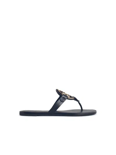Tory Burch 'miller' Sandals With 'pavé' In Black