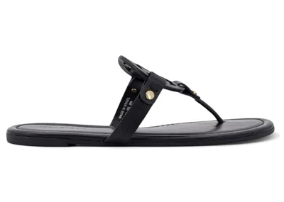Pre-owned Tory Burch Miller Sandals (women's) Sneakers In Black