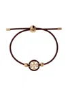 Tory Burch Miller Adjustable Bracelet In Brown