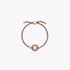 Tory Burch Miller Slider Bracelet In Tory Gold/burgundy