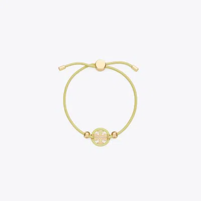 Tory Burch Miller Slider Bracelet In Tory Gold/frozen Zest