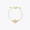 Tory Burch Miller Slider Bracelet In Tory Gold/ivory