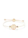 Tory Burch Miller Logo Plaque Slider Bracelet In White