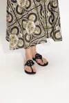 Tory Burch Women's Miller Deco Sandals In Navy Blue