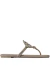 Tory Burch Miller Pavé Knotted Sandal In Neutrals
