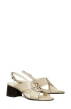 Tory Burch Miller Slingback Sandal In Stone Gray
