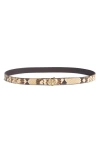 Tory Burch Miller Snakeskin Embossed Belt