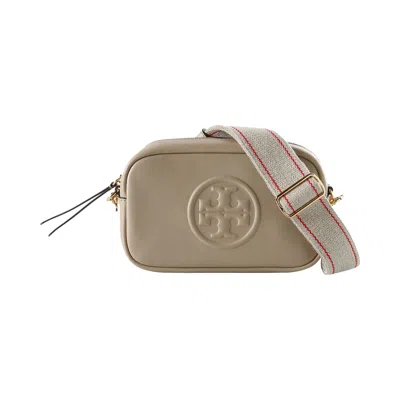 Pre-owned Tory Burch Miller Soft Mini Crossbody Bag 'light Stone' | Grey | Women's Size Onesize
