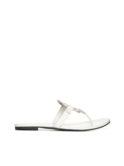 Tory Burch Miller Soft Sandal In Bianco