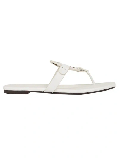 Tory Burch Miller Soft Sandal In Fine Leather In White