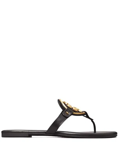Tory Burch Miller Soft Sandals In Black