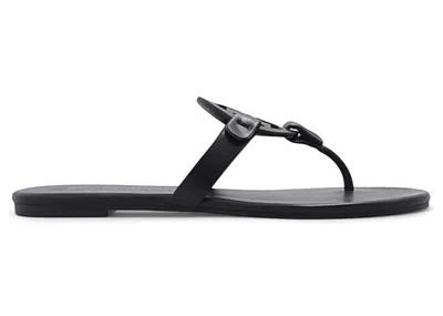 Pre-owned Tory Burch Miller Soft Sandals (women's) Sneakers In Black