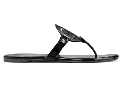 Pre-owned Tory Burch Miller Soft Sandals (women's) Sneakers In Perfect Black