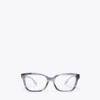 Tory Burch Miller Square Eyeglasses In Brown